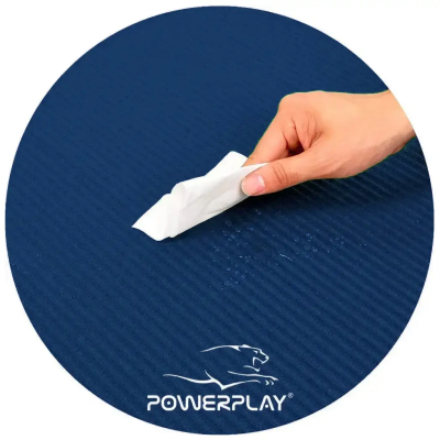 Килимок для йоги PowerPlay 4151 NBR Performance Mat 183 x 61 x 1.2 см Синій (PP_4151_Blue_1.2cm)