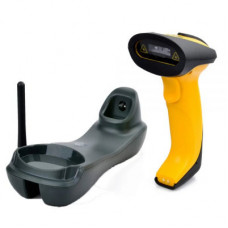 Сканер штрих-коду UKRMARK EV-W2503 2D, 433MHz, USB, IP64, stand, black/yellow (00769)