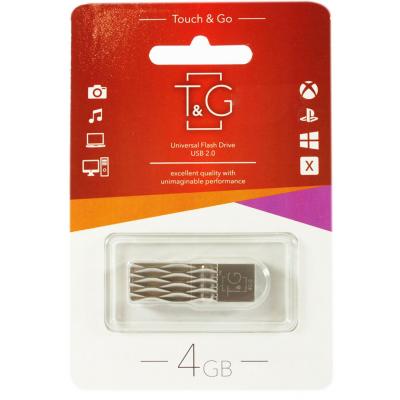 USB флеш накопичувач T&G 4GB 103 Metal Series Silver USB 2.0 (TG103-4G)