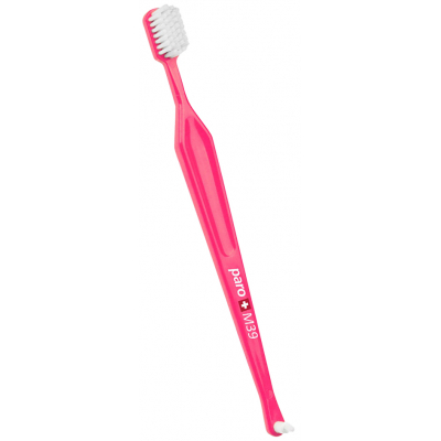 Зубна щітка Paro Swiss M39 в поліет. уп. середньої жорсткості Рожева (7610458097167-pink)