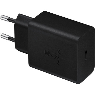 Зарядний пристрій Samsung 45W Compact Power Adapter (w C to C Cable) Black (EP-T4510XBEGEU)