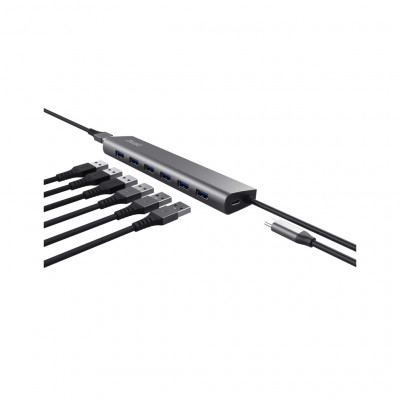 Порт-реплікатор Trust Dalyx 7-in-1 USB-A 3.2 Aluminium Dock (24967_TRUST)