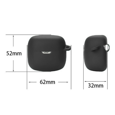 Чохол для навушників BeCover Silicon для JBL Tune Flex TWS Black (709585)
