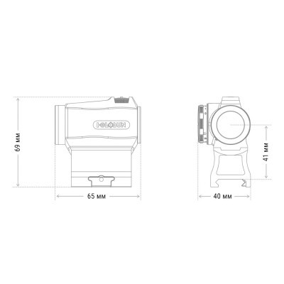 Коліматорний приціл Holosun HE403R-GD (747028)