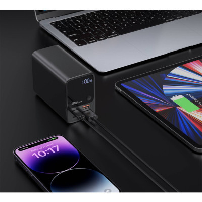 Батарея універсальна Choetech 27000mAh, PD/3.0/100W, USB-C*2/100+100W, USB-A*2/QC3.0/22.5W (B635-BK)