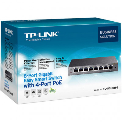 Комутатор мережевий TP-Link TL-SG108PE