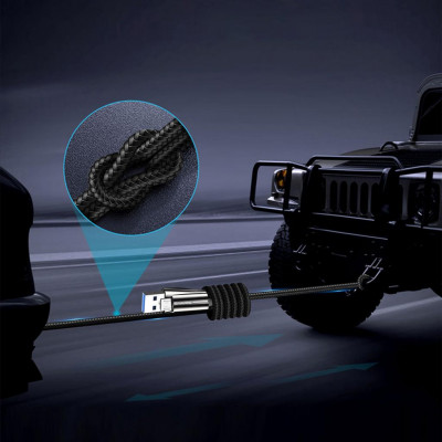 Дата кабель USB 2.0 AM to Micro 5P 1.0m zinc alloy + led black ColorWay (CW-CBUM035-BK)