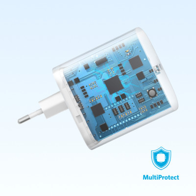 Зарядний пристрій Anker PowerPort 312 - 20W USB-C White (A2347G21)