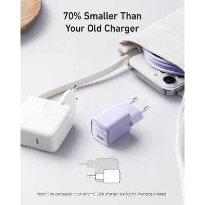 Зарядний пристрій Anker PowerPort 511 Nano III - 30W USB-C White (A2147G21)