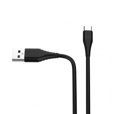 Дата кабель USB 2.0 AM to Type-C 1.0m black ColorWay (CW-CBUC026-BK)