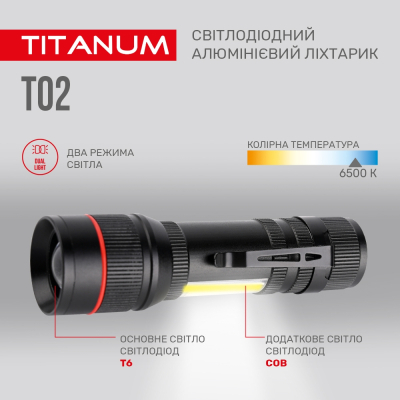 Ліхтар TITANUM 200Lm 6500K (TLF-T02)
