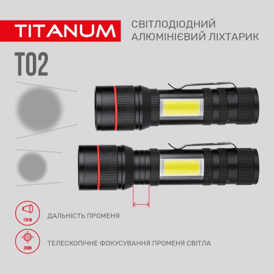 Ліхтар TITANUM 200Lm 6500K (TLF-T02)