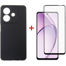 Чохол до мобільного телефона Dengos Oppo A3X Carbon + glass (Black) (DG-KM-123)