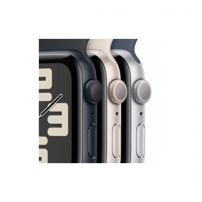 Смарт-годинник Apple Watch SE 2023 GPS 44mm Midnight Aluminium Case with Midnight Sport Band - S/M (MRE73QP/A)