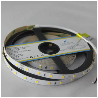 Світлодіодна стрічка LED-STIL 4000K 6 Вт/м 2835 60 діодів IP33 24 Вольта 600 lm нейтральне світло (DFP2835-60A4-IP33-24V)