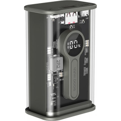 Батарея універсальна Gembird 9000mAh, QC3.0, Transparent (PB09-TQC3-01)