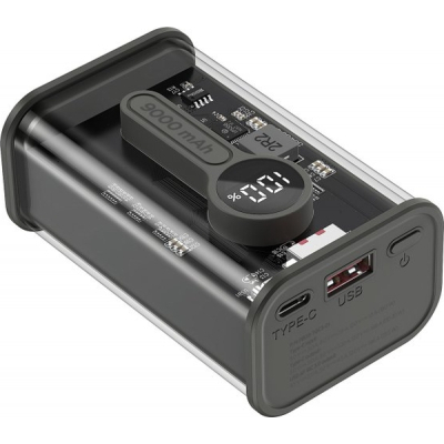 Батарея універсальна Gembird 9000mAh, QC3.0, Transparent (PB09-TQC3-01)