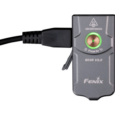 Ліхтар Fenix E03R V2.0 Grey (E03RV20GR)