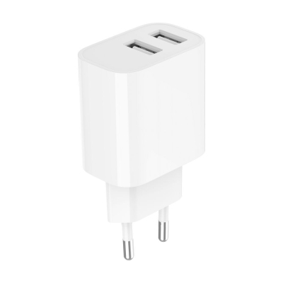 Зарядний пристрій Gembird 2 USB-A 5V/2.4A (12W) white (TA-UC-2A12-01)
