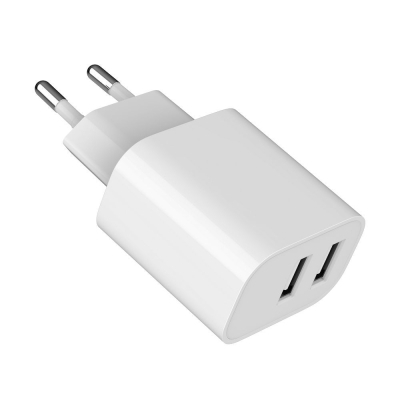 Зарядний пристрій Gembird 2 USB-A 5V/2.4A (12W) white (TA-UC-2A12-01)