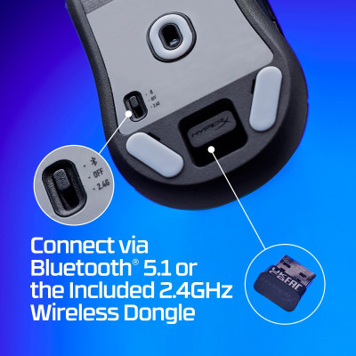 Мишка HyperX Pulsefire Haste 2 Mini Wireless Black (7D388AA)