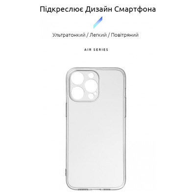 Чохол до мобільного телефона Armorstandart Air Series Apple iPhone 15 Pro Max Camera cover Transparent (ARM68240)