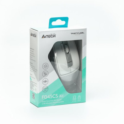 Мишка A4Tech FG45CS Air Wireless Silver White (4711421992930)