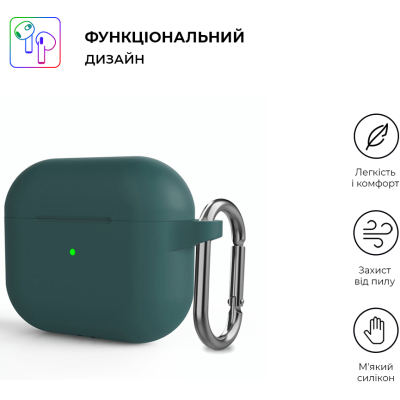 Чохол для навушників Armorstandart Hang Case для Apple AirPods 3 Dark Green (ARM60309)