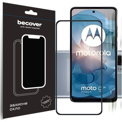 Скло захисне BeCover Motorola Moto G24/G24 Power Black (710716)