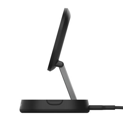 Зарядний пристрій Belkin 15W Magnetic Stand Qi2 black (WIA008BTBK)