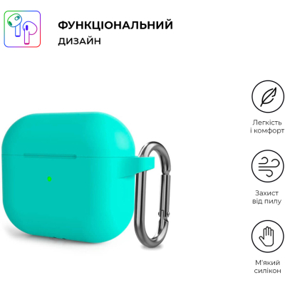 Чохол для навушників Armorstandart Hang Case для Apple AirPods 3 Mint Green (ARM60316)