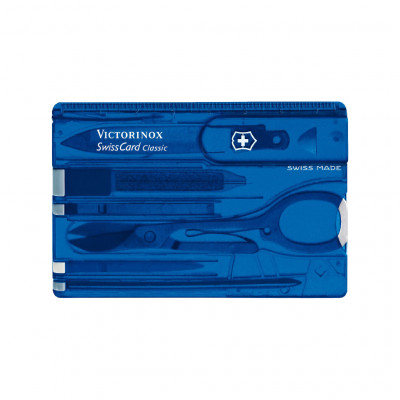 Ніж Victorinox SwissCard Transparent Blue (0.7122.T2)