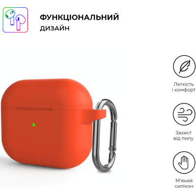 Чохол для навушників Armorstandart Hang Case для Apple AirPods 3 Orange (ARM60318)