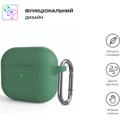 Чохол для навушників Armorstandart Hang Case для Apple AirPods 3 Pine Needle Green (ARM60319)