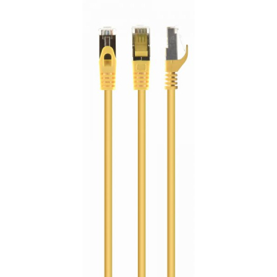 Патч-корд 10м S/FTP Cat 6A CU LSZH yellow Cablexpert (PP6A-LSZHCU-Y-10M)