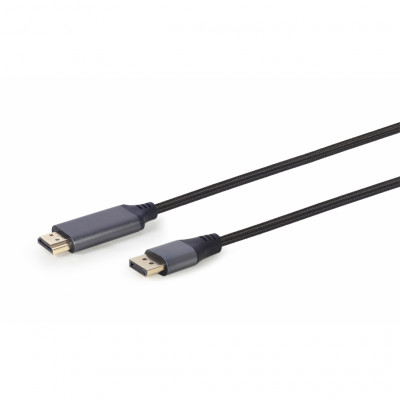 Кабель мультимедійний DisplayPort to HDMI 1.8m 4K 60Hz Cablexpert (CC-DP-HDMI-4K-6)