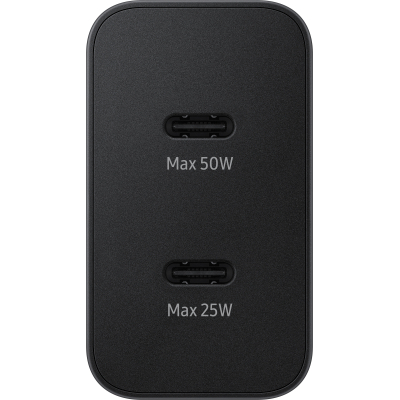 Зарядний пристрій Samsung 50W 2xUSB-С + cableUSB-C to USB-C 1.8m black (EP-T5020XBEGEU)