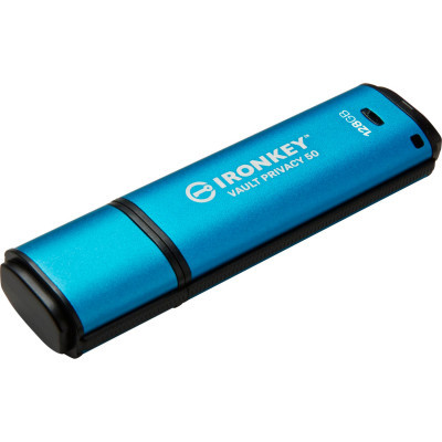 USB флеш накопичувач Kingston 128GB IronKey Vault Privacy 50 Blue USB 3.2 (IKVP50/128GB)