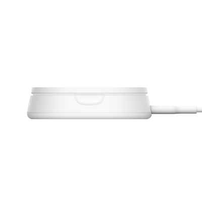 Зарядний пристрій Belkin 15W Magnetic Stand Qi2 white (WIA008BTWH)