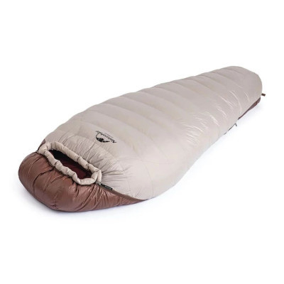 Спальний мішок Naturehike з натуральним пухом Snowbird NH20YD001 p-р M коричневий 350 г (6927595762127)