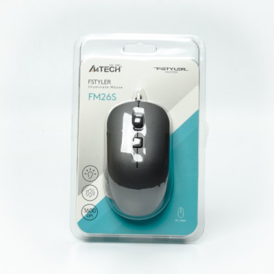 Мишка A4Tech FM26S USB Smoky Grey (4711421993630)