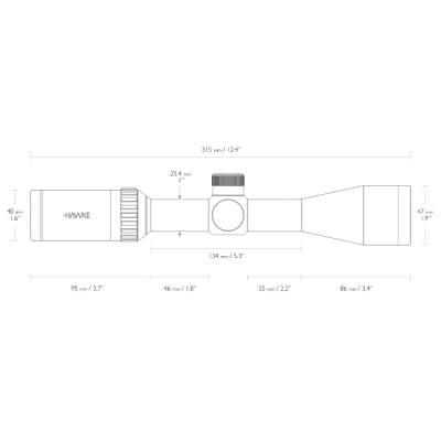 Оптичний приціл Hawke Vantage IR 3-9x40 (Rimfire .22 LR Subsonic R/G) (14223)