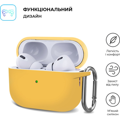 Чохол для навушників Armorstandart Hang Case для Apple AirPods Pro 2 Yellow (ARM68593)