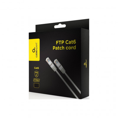 Патч-корд 15м FTP cat 6 CCA gray Cablexpert (PPB6-15M)