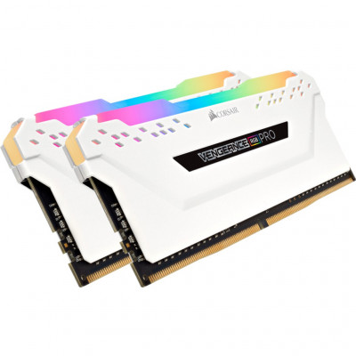 Модуль пам'яті для комп'ютера DDR4 32GB (2x16GB) 3200 MHz Vengeance RGB PRO SL Corsair (CMH32GX4M2E3200C16W)