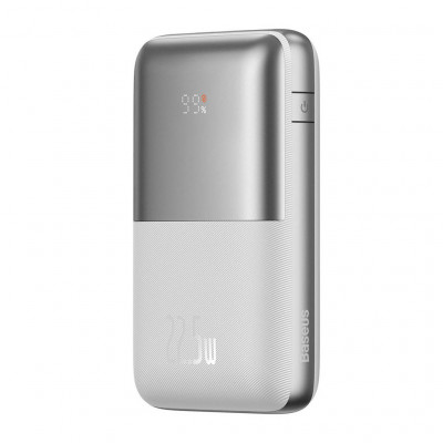 Батарея універсальна Baseus Pro 20000mAh, 22.5W, White, with USB-A - USB-C 3A 0.3m cable (PPBD040302)