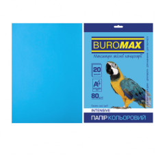 Папір Buromax А4, 80g, INTENSIVE blue, 20sh (BM.2721320-30)