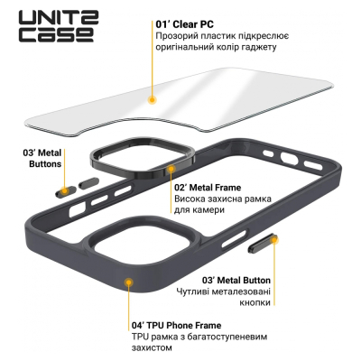 Чохол до мобільного телефона Armorstandart UNIT2 Apple iPhone 14 Black (ARM69937)