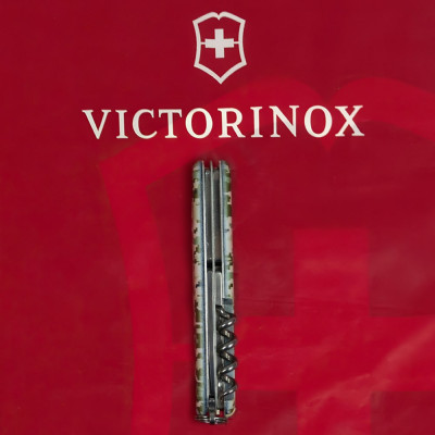 Ніж Victorinox Spartan Army 91 мм Піксель + Лого (1.3603.3_W3941p)