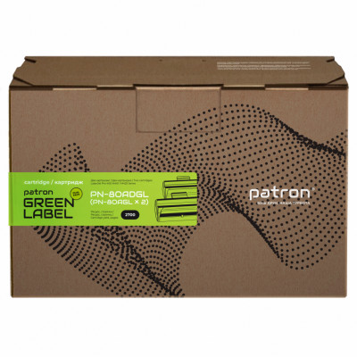 Картридж Patron HP LJ CF280A GREEN Label (DUAL PACK) (PN-80ADGL)